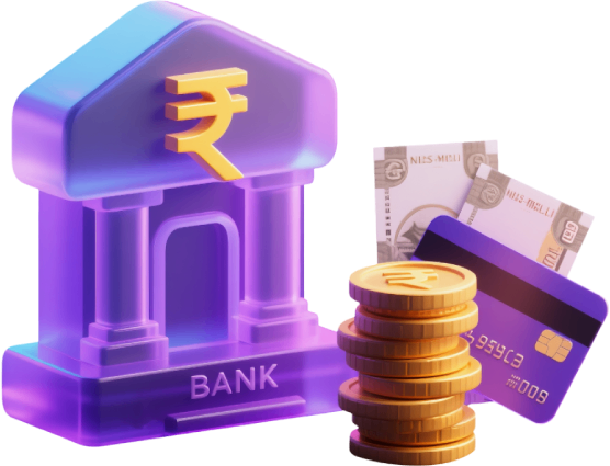 Bank building illustration